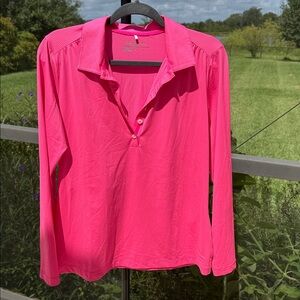 Nike Golf pink large Tour Performance long sleeve Shirt